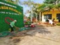TRƯỜNG MẦM NON ĐỒNG TÂM TỔNG LAO ĐỘNG VỆ SINH ĐỂ BÀN GIAO CHO BẢO VỆ, BAN QUẢN LÝ THÔN BẢN TRƯỚC KHI NGHỈ HÈ