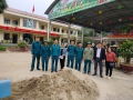 TRƯỜNG MẦM NON ĐỒNG TÂM KẾT HỢP VỚI DÂN QUÂN XÃ ĐỒNG TÂM THỰC HIỆN SƠN TƯỜNG BAO, CHỈNH TRANG KHUÔN VIÊN TRƯỜNG HỌC