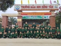 Trường Mầm non Đồng Tâm tổ chức hoạt động trải nghiệm “Bé làm chú bộ đội”